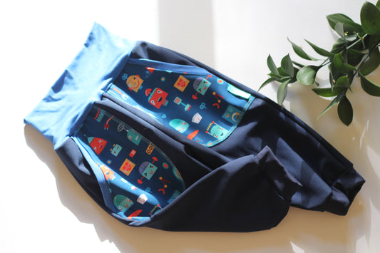 Softshell trousers robot, blue