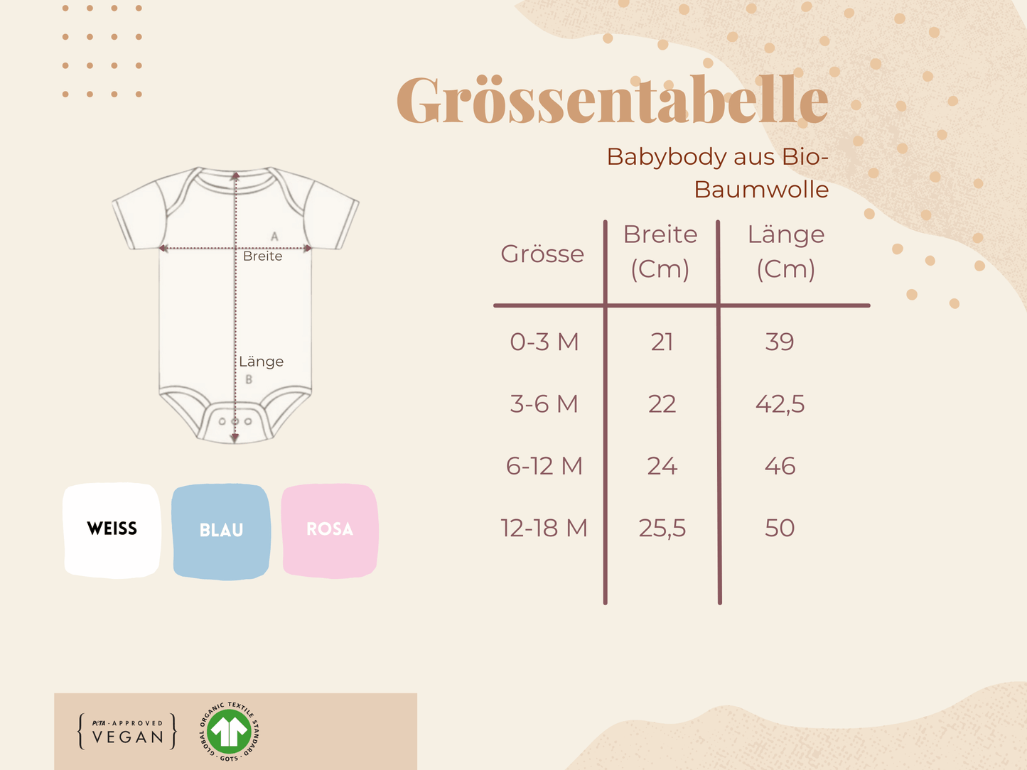 Mini & Me Baby Body Schleife Blau – Personalisierbar mit Datum