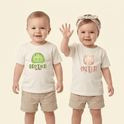 Geschwister T-Shirt "Brother to be" – Grosser Bruder Ankündigung