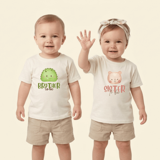 Geschwister T-Shirt "Sister to be" – Grosse Schwester Ankündigung