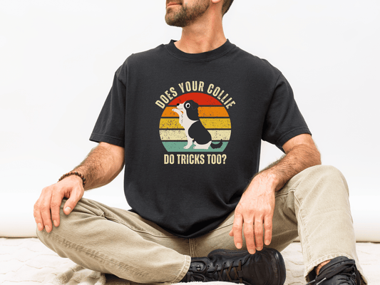 Does Your Collie Do Tricks? – Oversized Collie T-Shirt Bio-Baumwolle