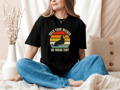 Does Your Wiener Do Tricks? – Oversized Dackel T-Shirt Bio-Baumwolle