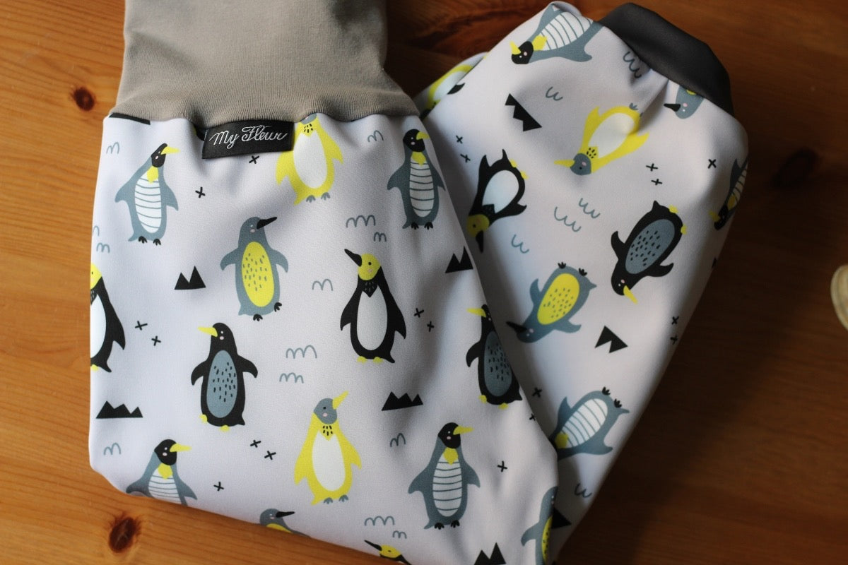 Pantalon softshell pingouins, gris