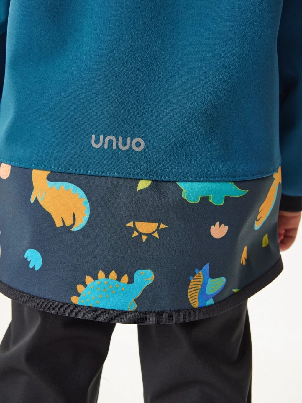 Kinder Softshelljacke Sommer ohne Futter, Kobaltblau, Dinos | UNUO
