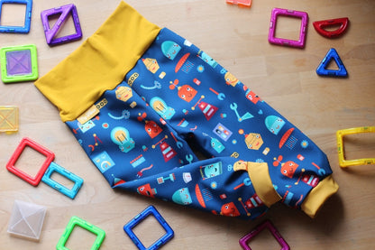 Softshell trousers robot, blue