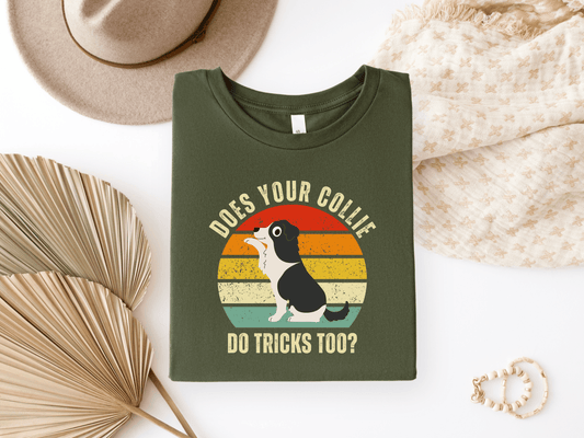 Does Your Collie Do Tricks? – Oversized Collie T-Shirt Bio-Baumwolle