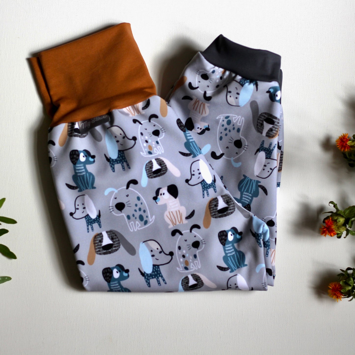 Softshell pants for dogs, grey