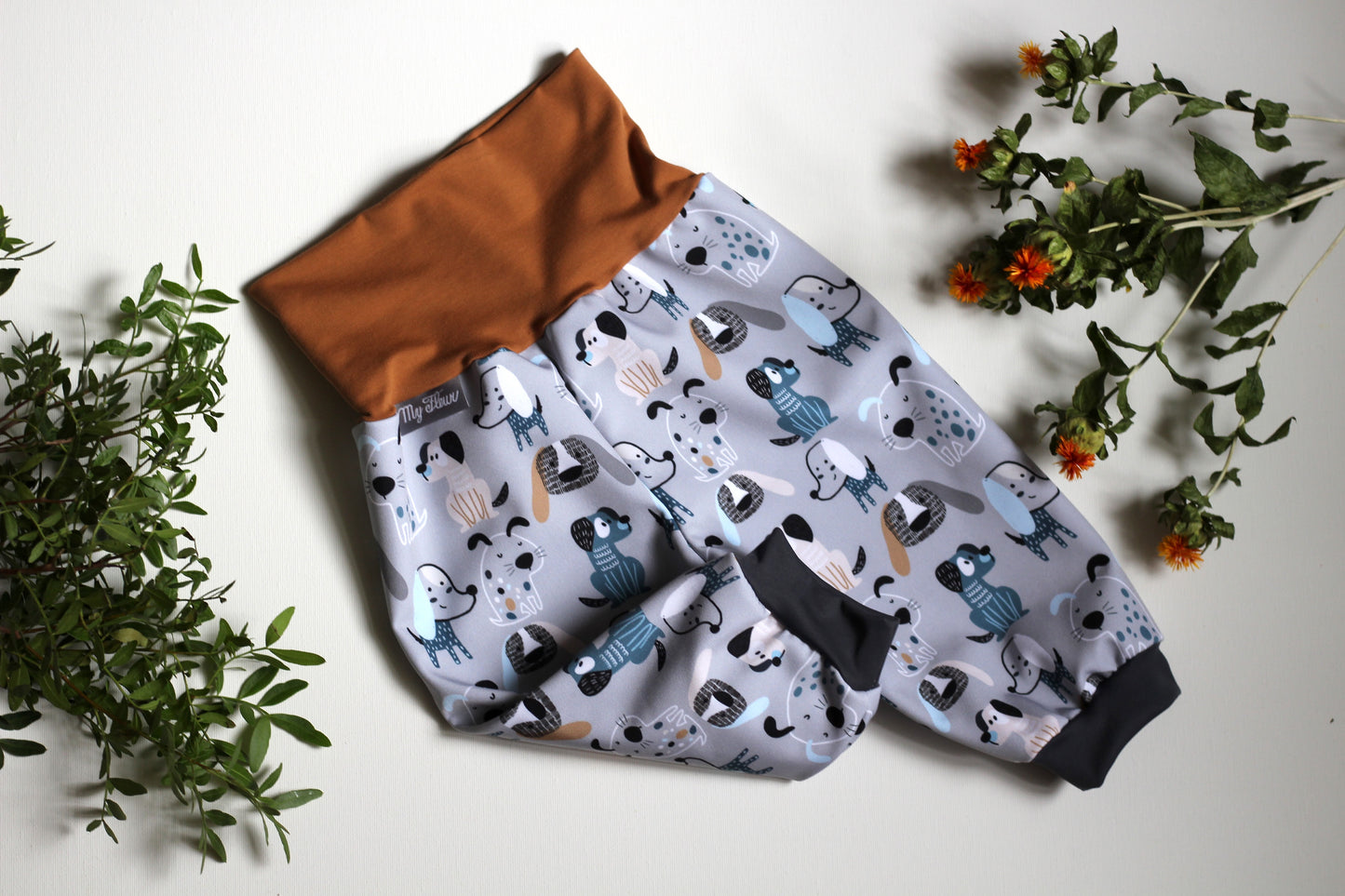 Softshell pants for dogs, grey