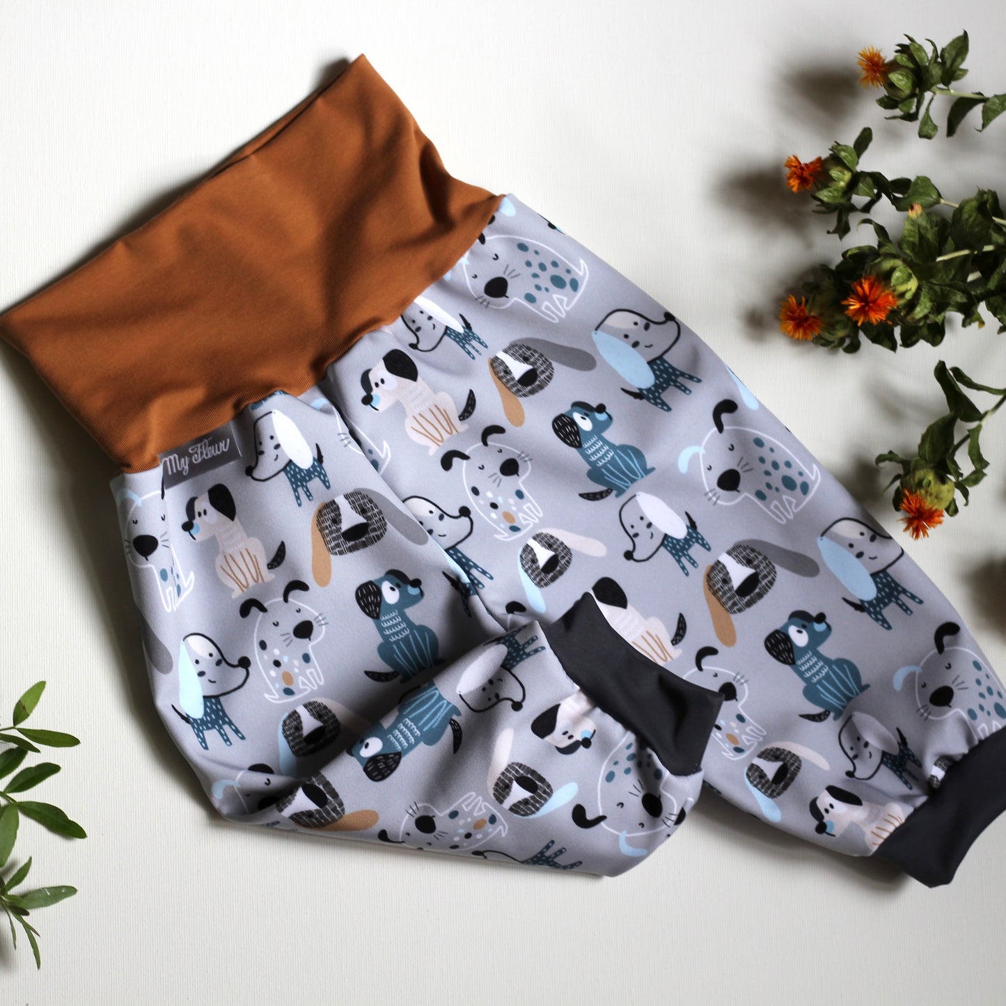 Softshell pants for dogs, grey