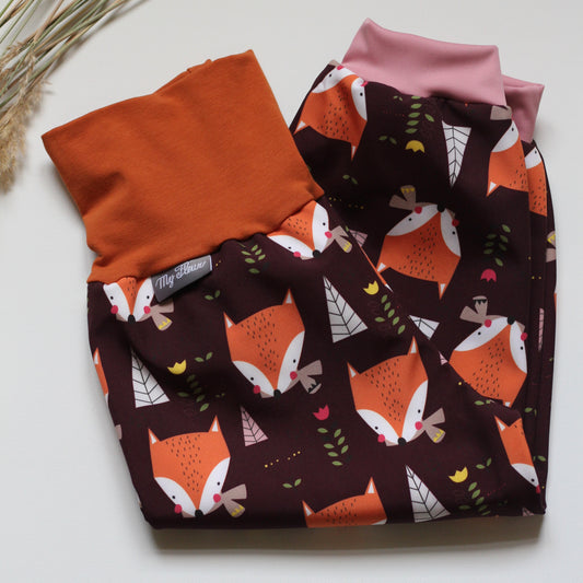 Kinder Softshellhosen Füchse, orange