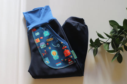 Softshell trousers robot, blue