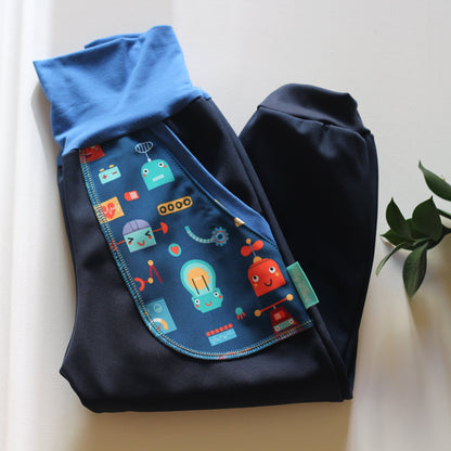Softshell trousers robot, blue