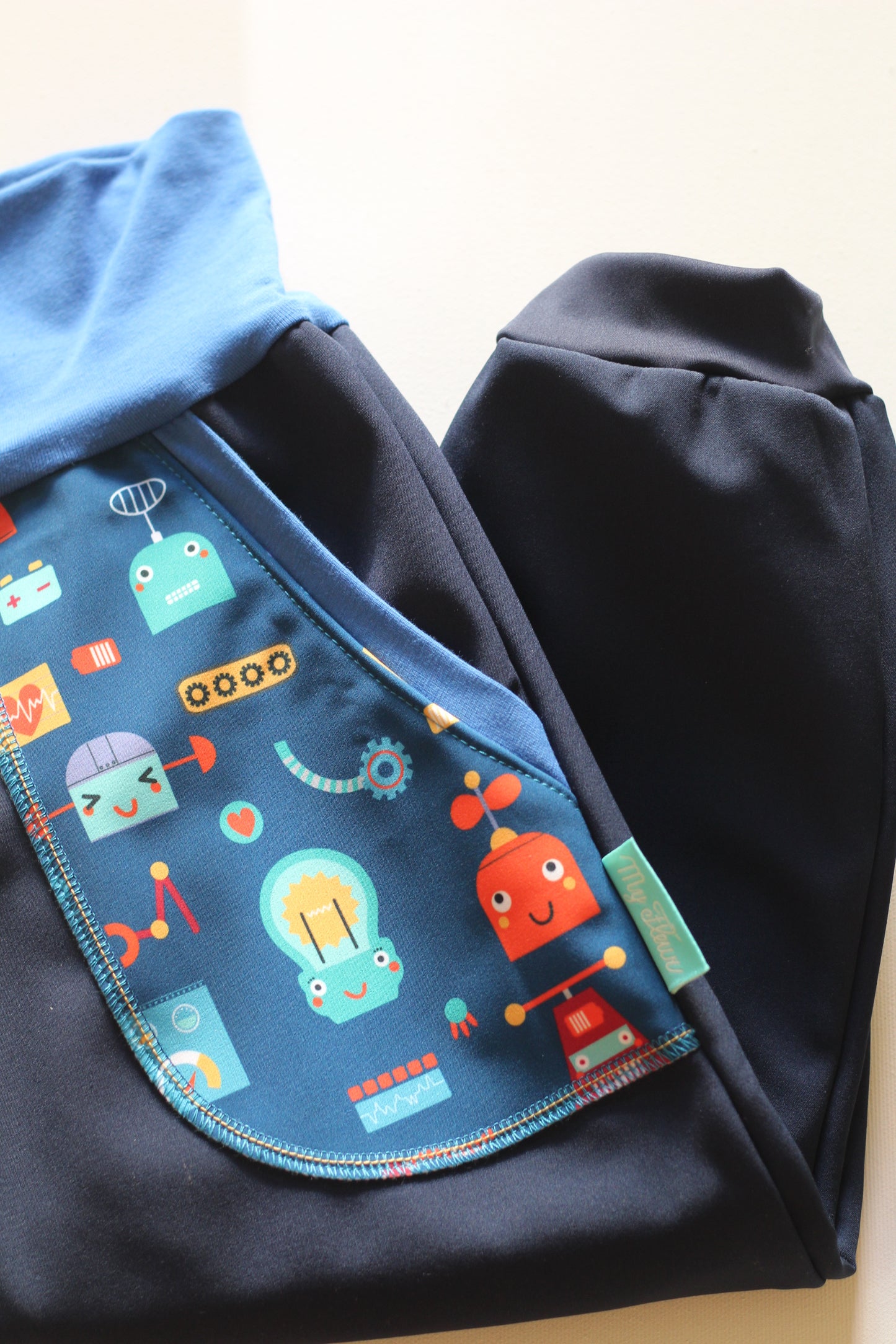 Softshell trousers robot, blue