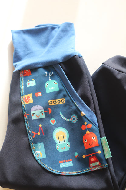 Softshell trousers robot, blue