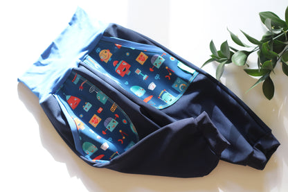 Softshell trousers robot, blue