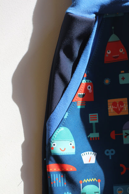 Softshell trousers robot, blue