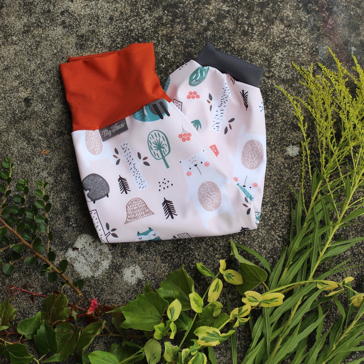 Softshell trousers bear, light pink