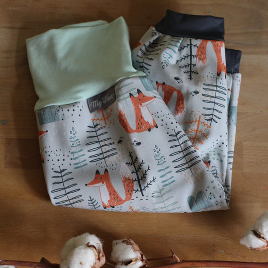 Kinder Softshellhosen Füchse, Minze