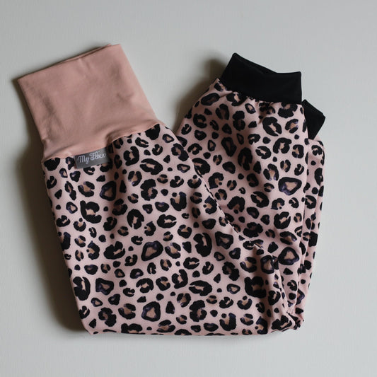 Pantalon softshell imprimé léopard, kaki