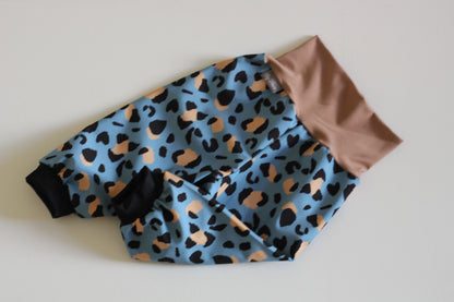 Softshell pants leopard print, khaki