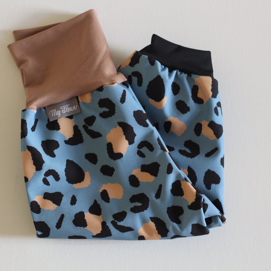 Pantalon softshell imprimé léopard, kaki