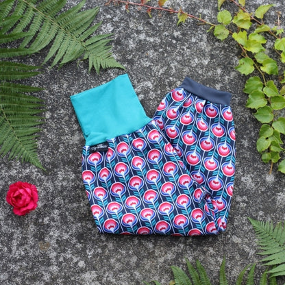 Pantalon softshell, renards, bordeaux
