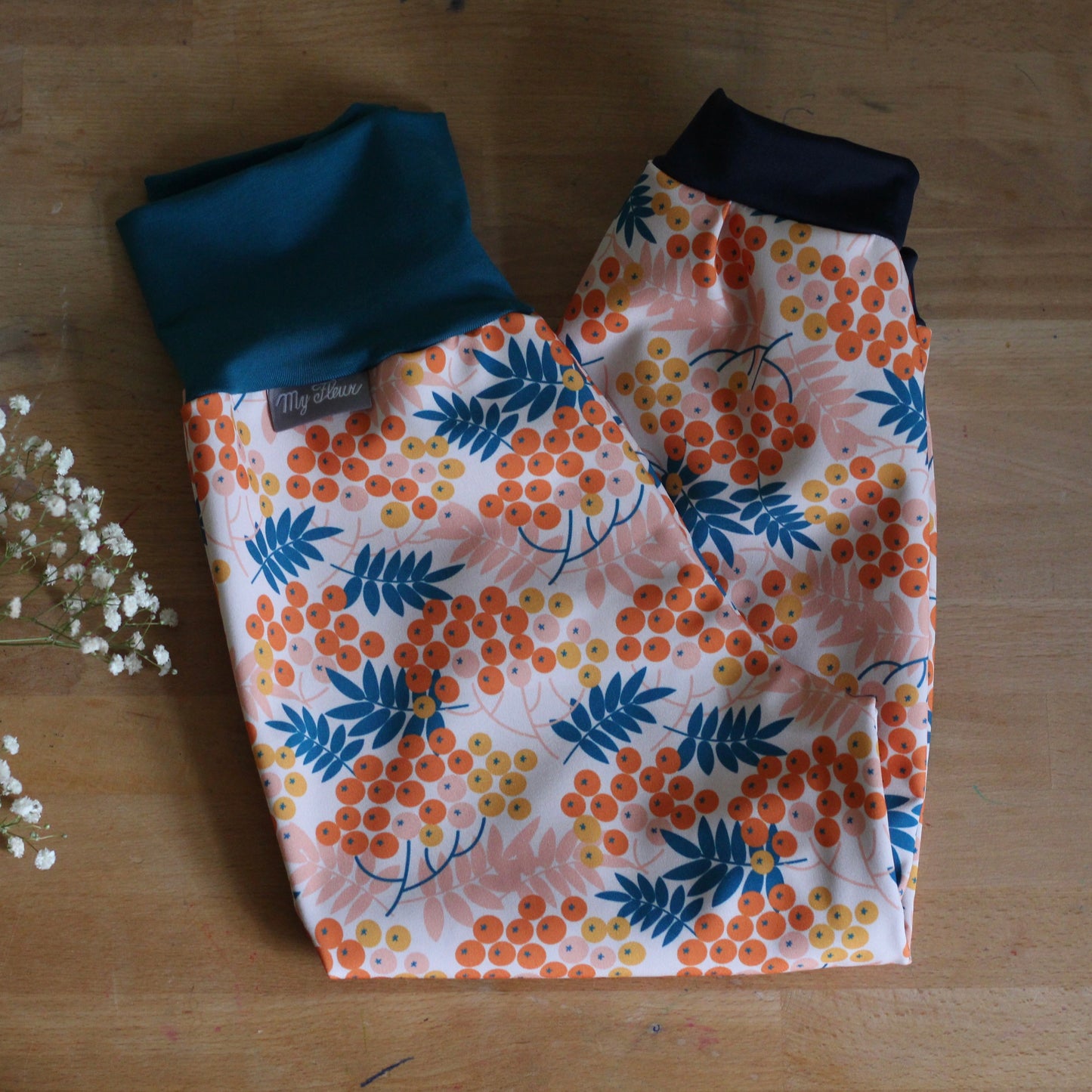Softshell trousers, rowanberry color, blue