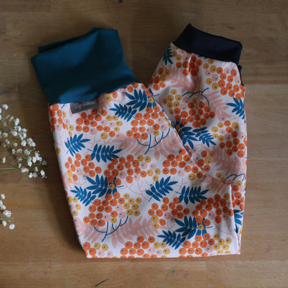 Softshell trousers, rowanberry color, blue