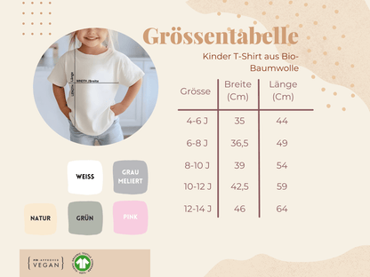Mini & Me Kinder T-Shirt Schleife blau – Personalisierbar mit Datum