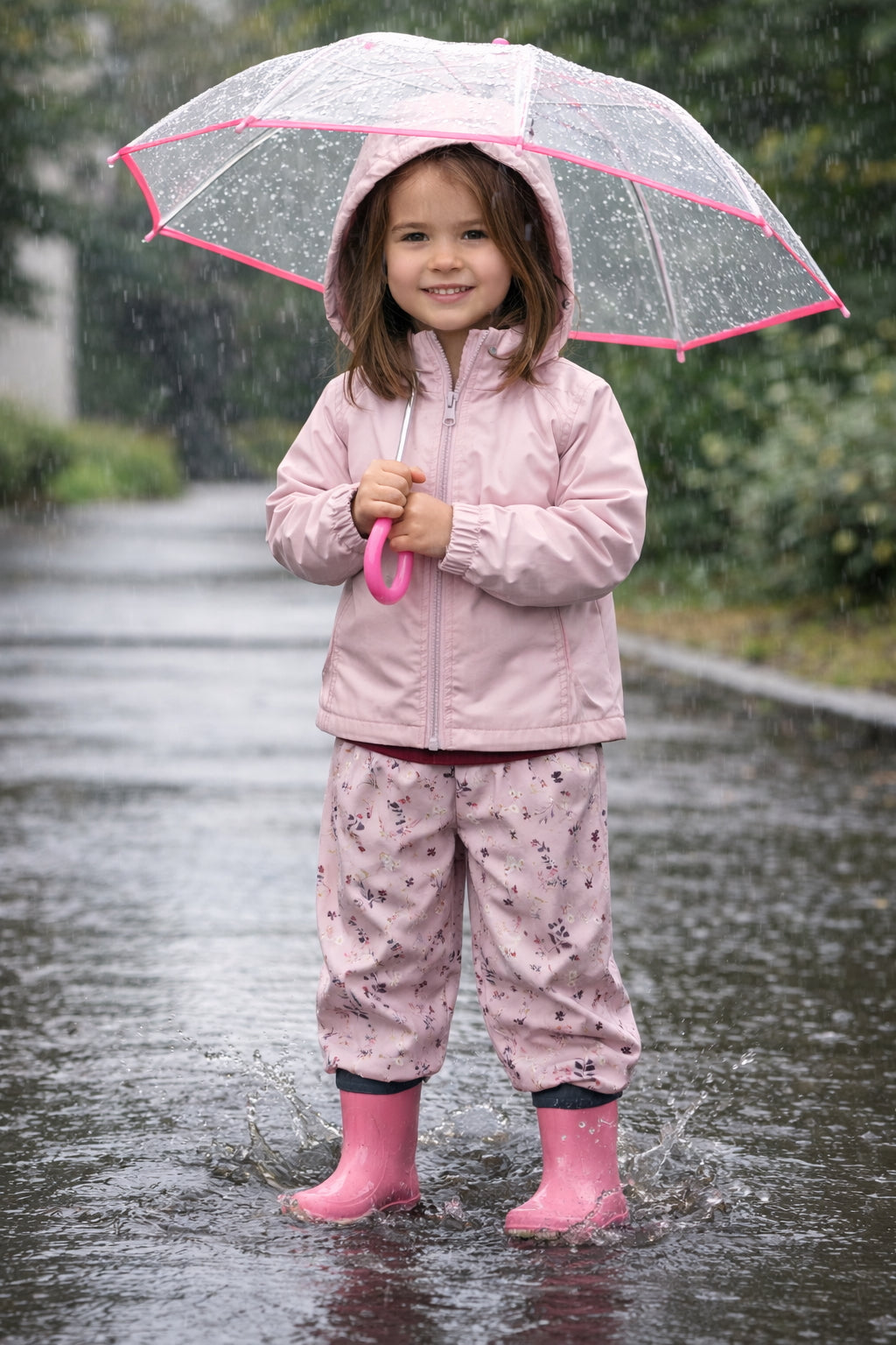 Pantalon softshell à imprimés floraux et mûres