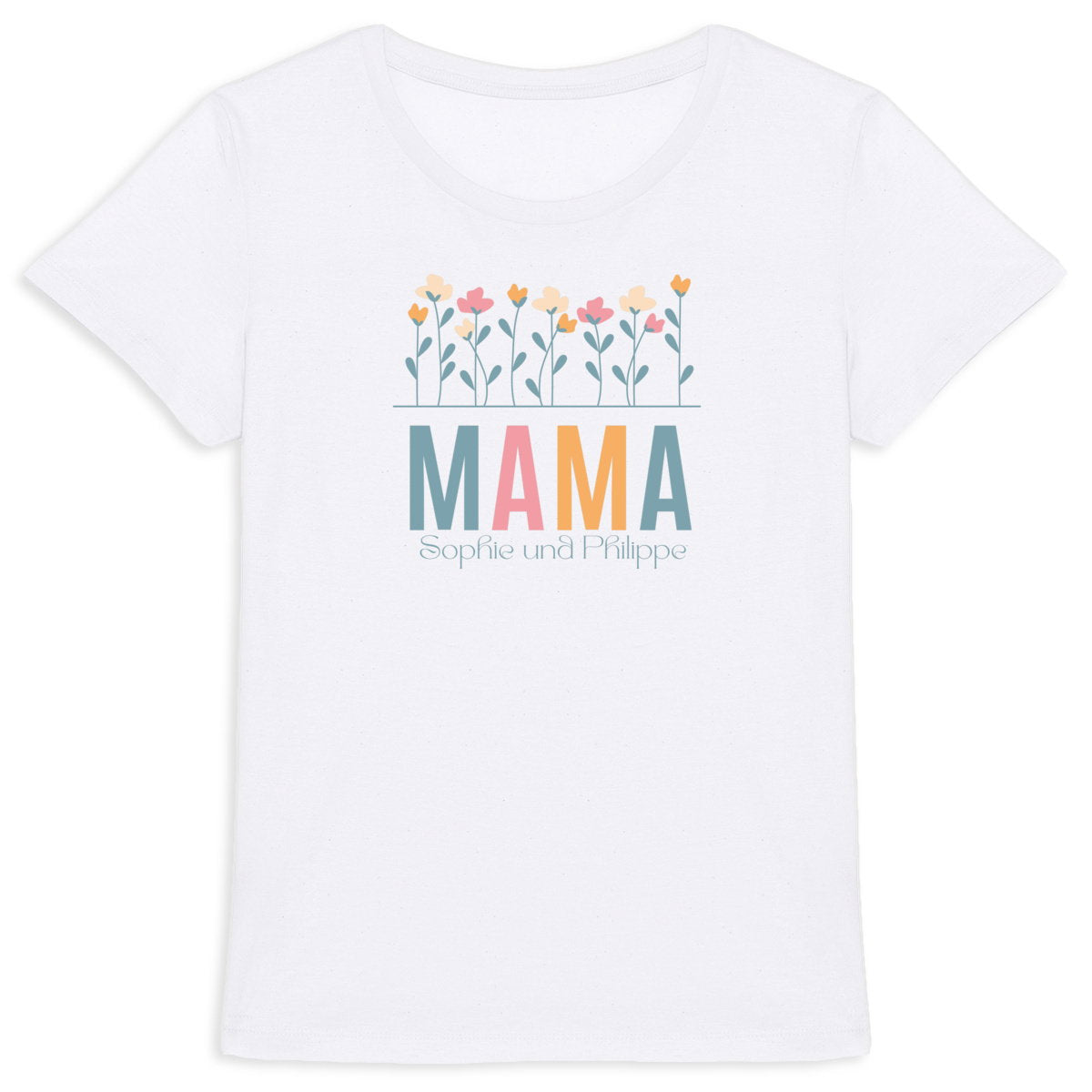 T-Shirt für Frauen aus Bio-Baumwolle - Dein persönliches Mama T-Shirt - vorderseite_0