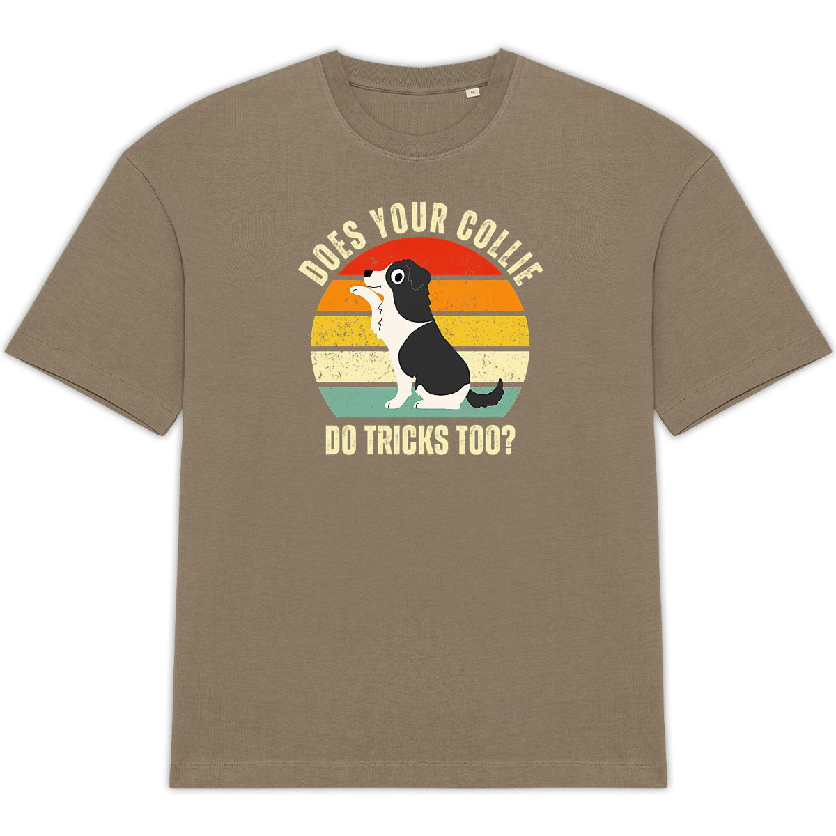 Unisex T-Shirt in Übergröße: Collie Tricks für alle Hundefans - vorderseite_0