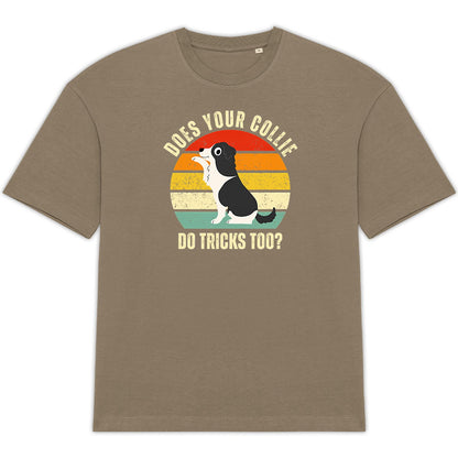 Unisex T-Shirt in Übergröße: Collie Tricks für alle Hundefans - vorderseite_0