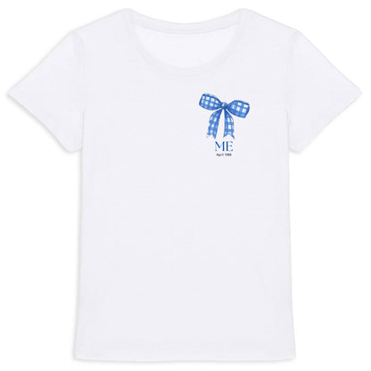 T-Shirt für Frauen – Mit Schleife und Namen personalisierbar - vorderseite_0
