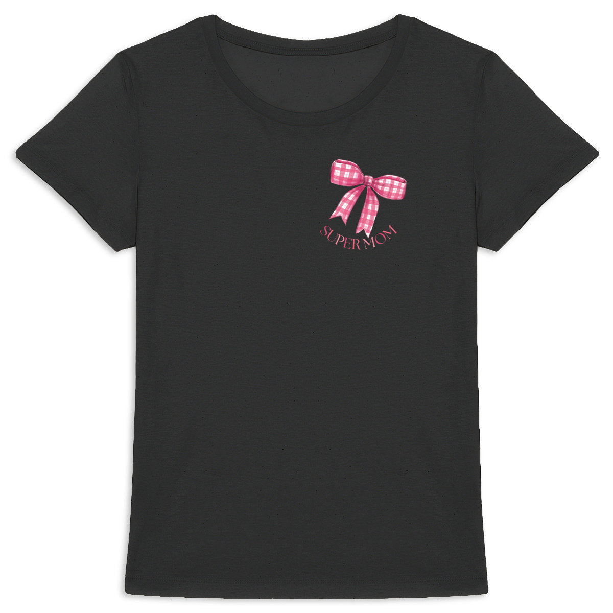Heavyweight-T-Shirt für Frauen – Mama T-Shirt Große Schleife Rosa - vorderseite_1
