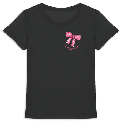Heavyweight-T-Shirt für Frauen – Mama T-Shirt Große Schleife Rosa - vorderseite_1