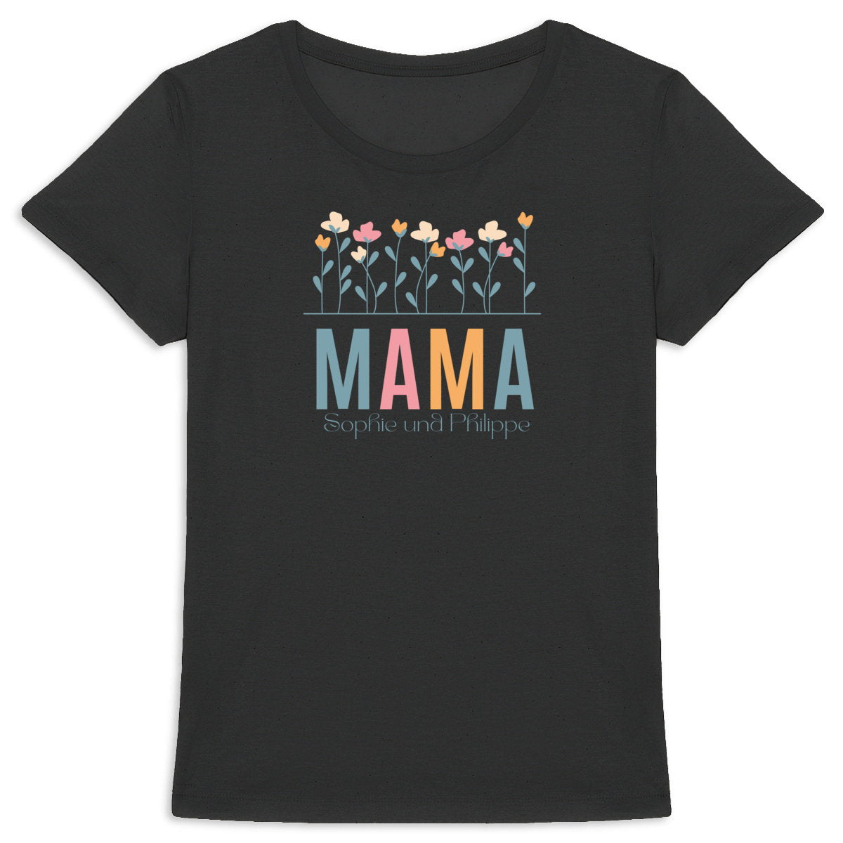 T-Shirt für Frauen aus Bio-Baumwolle - Dein persönliches Mama T-Shirt - vorderseite_1