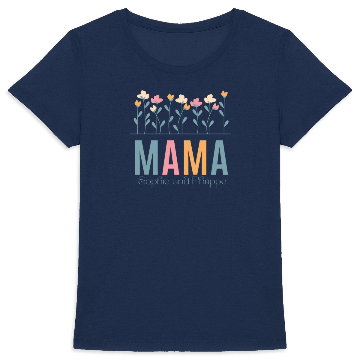 T-Shirt für Frauen aus Bio-Baumwolle - Dein persönliches Mama T-Shirt - vorderseite_2