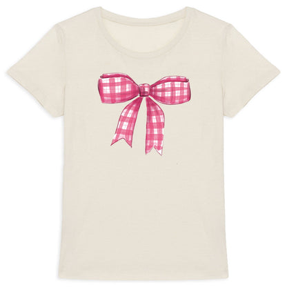Heavyweight-T-Shirt für Frauen: Mama T-Shirt mit großer Schleife in Rosa - vorderseite_2