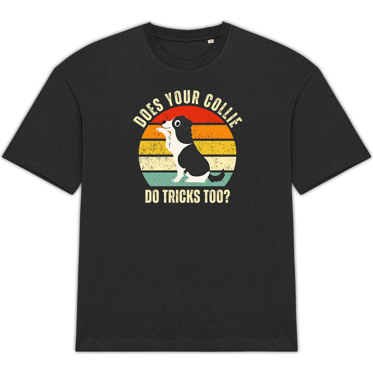 Unisex T-Shirt in Übergröße: Collie Tricks für alle Hundefans - vorderseite_2