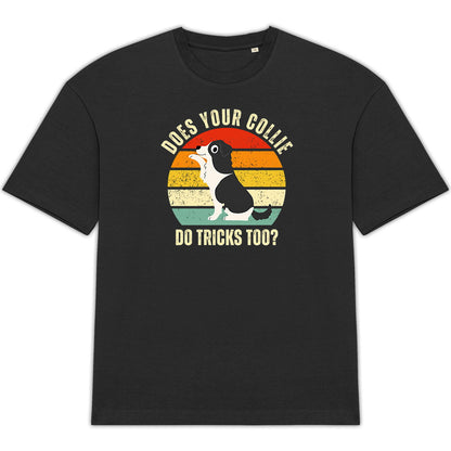 Unisex T-Shirt in Übergröße: Collie Tricks für alle Hundefans - vorderseite_2