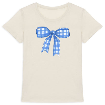 T-Shirt für Frauen - Mama T-Shirt in Blau mit Schleife - vorderseite_3