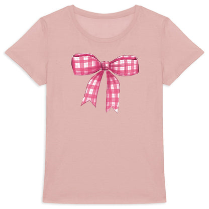 Heavyweight-T-Shirt für Frauen: Mama T-Shirt mit großer Schleife in Rosa - vorderseite_3