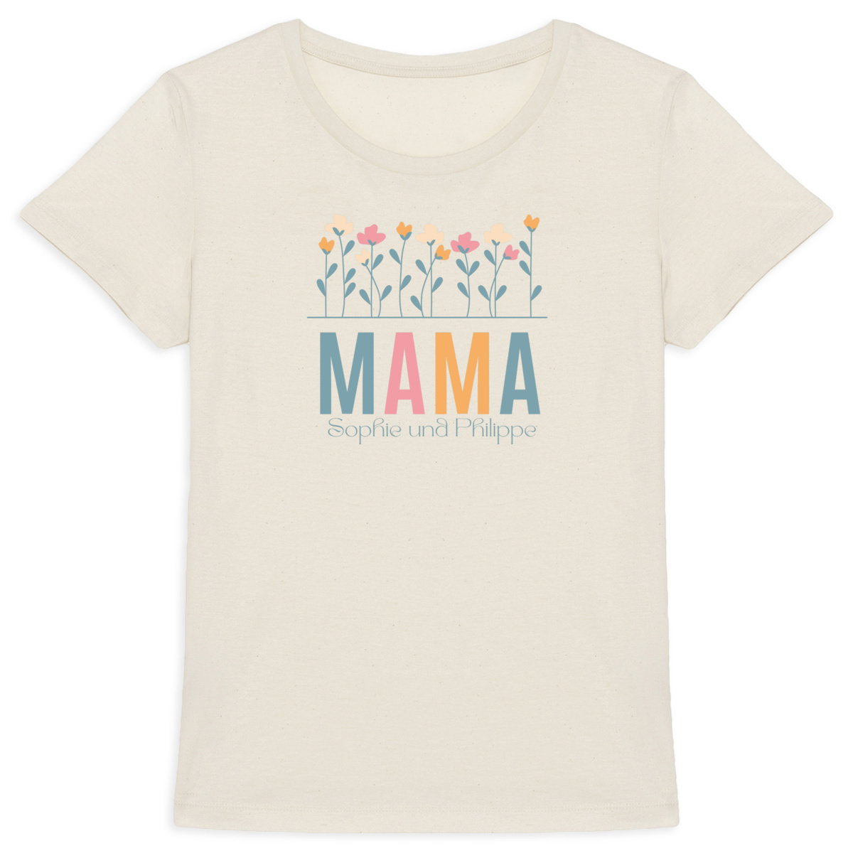 T-Shirt für Frauen aus Bio-Baumwolle - Dein persönliches Mama T-Shirt - vorderseite_4