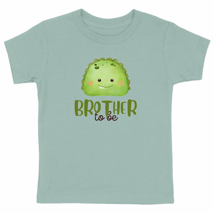 Geschwister T-Shirt: Monster grosser Bruder Bio-Baumwolle - vorderseite_grün