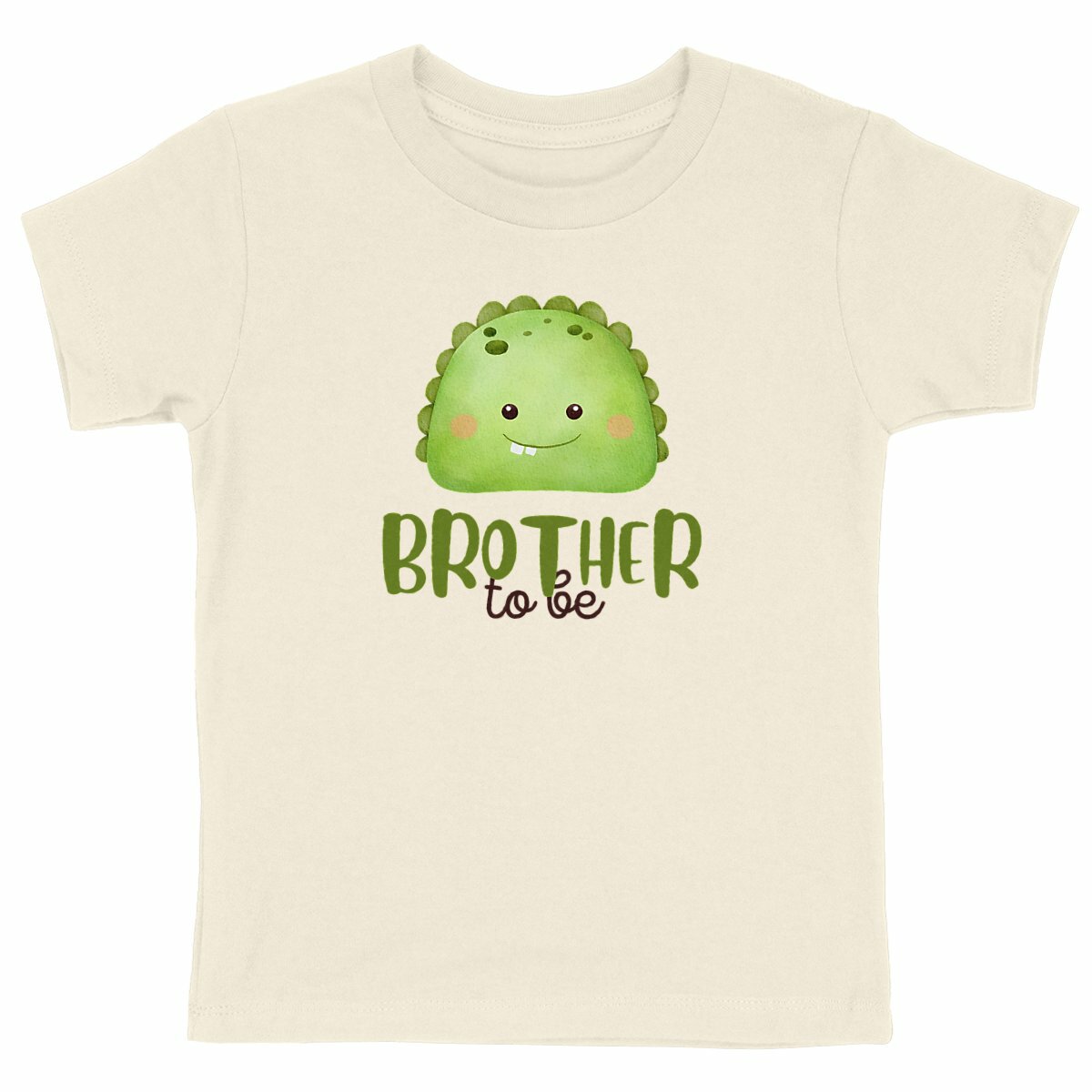 Geschwister T-Shirt: Monster grosser Bruder Bio-Baumwolle - vorderseite_natürlich