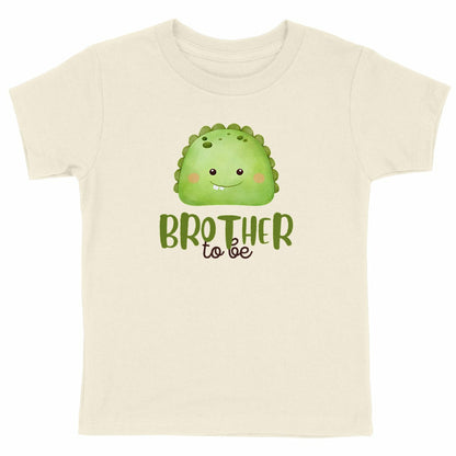 Geschwister T-Shirt: Monster grosser Bruder Bio-Baumwolle - vorderseite_natürlich