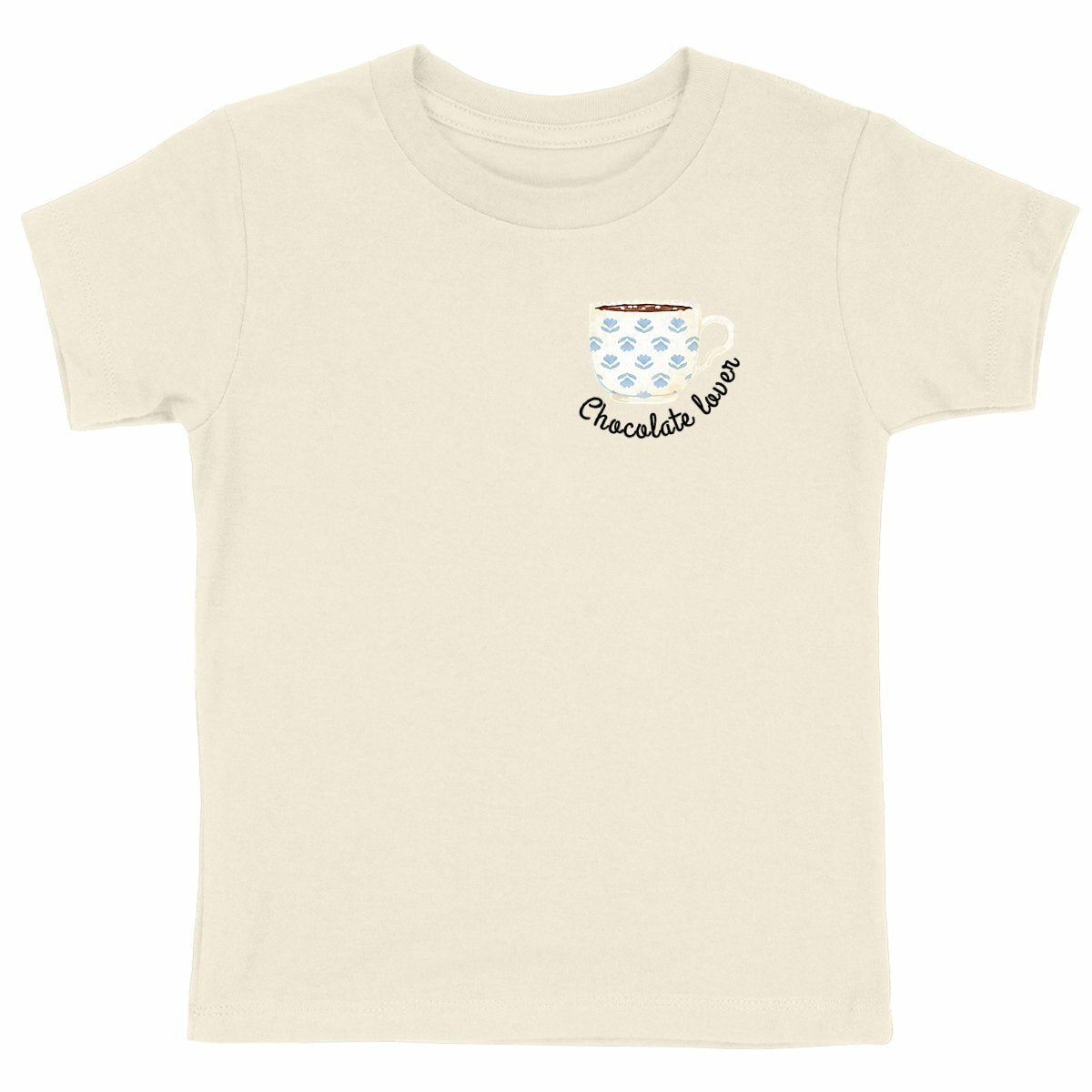 Kinder-T-Shirt: Lustiges Kaffee-Liebhaber Shirt für Kinder - vorderseite_natürlich