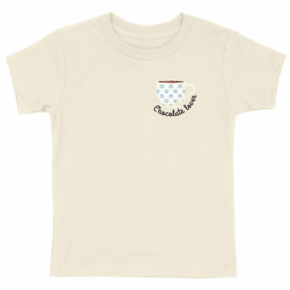 Kinder-T-Shirt: Lustiges Kaffee-Liebhaber Shirt für Kinder - vorderseite_natürlich