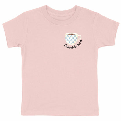 Kinder-T-Shirt: Lustiges Kaffee-Liebhaber Shirt für Kinder - vorderseite_rosa